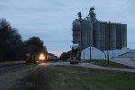 As dusk falls, an empty sand train for CN at Eola approaches